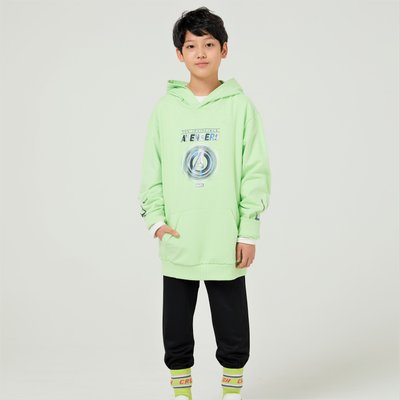 Sweat à capuche zippé - USOL - LIME GREEN -