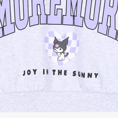 Sweat-shirt - The Day Girl - LIGHT MELANGE GREY