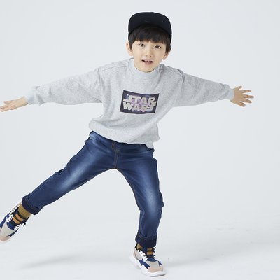 Sweat-shirt - Indigo Kids - MELANGE GREY -