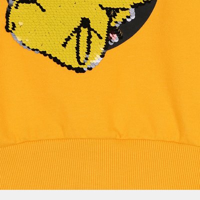 Sweat-shirt - OHOO - YELLOW -