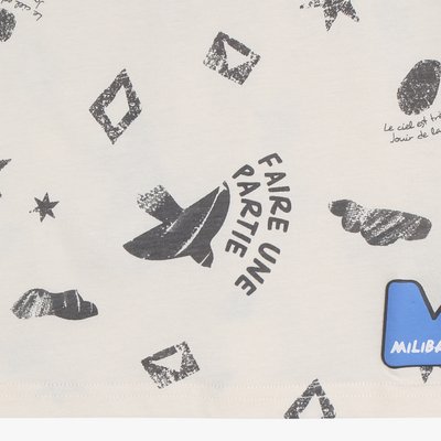 T-shirt à manches courtes - Milli Bam - CREAM