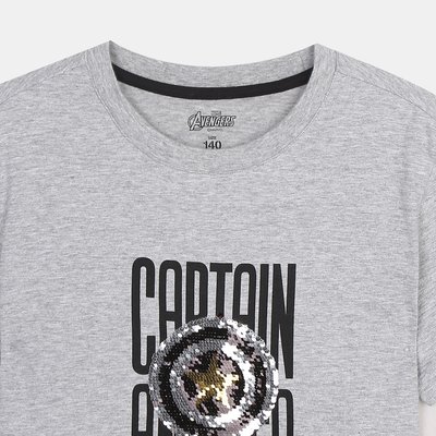 T-shirt à manches courtes - USOL - MELANGE GREY -
