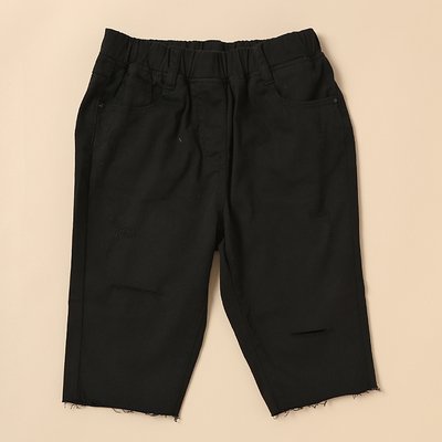 Pantalon en coton - The Day Girl - BLACK -