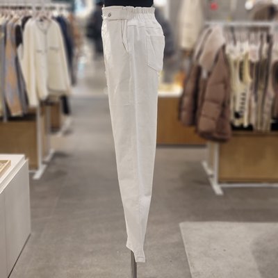 Pantalon en coton - Collection Tendance - BLACK -