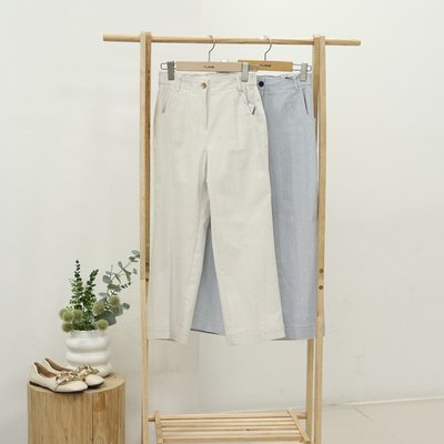 Pantalon en coton - TUBE - IVORY -